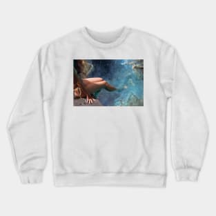 Legs splashing space Crewneck Sweatshirt